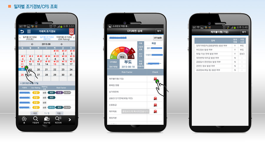 일자별 조기경보/ CFS 조회